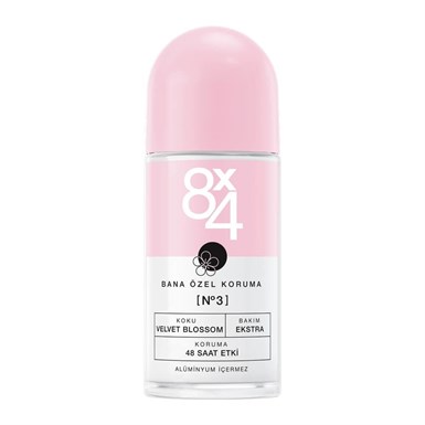 8x4 Kadın Roll-On Deodorant No:03 Velvet Blossom 50 ml
