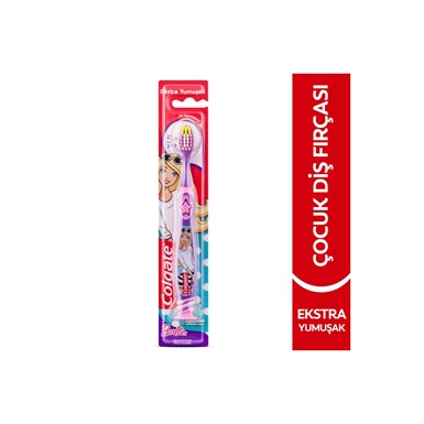 Colgate Ekstra Yumuşak Çocuk Diş Fırçası  - Barbie Batman 5+Yaş Dil Temizleyicili