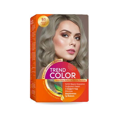 Trend Color Kit Saç Boyası 9.1 Küllü Sarı 50 ml TREND COLOR Set Boyalar Trend Color Kit Saç Boyası 9.1 Küllü Sarı 50 ml | Tshop