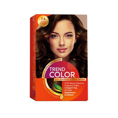 TREND COLORTrend Color Kit Saç Boyası 7.4 Soğan Kabuğu 50 mlSet BoyalarTrend Color Kit Saç Boyası 7.4 Soğan Kabuğu 50 ml - tshop.com.tr2Ana Tedariçi87440