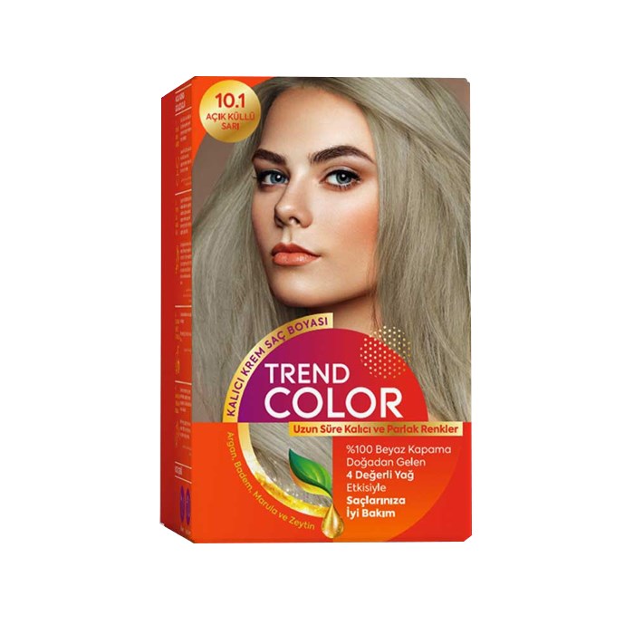 TREND COLORTrend Color Kit Saç Boyası 10.1 Açık Küllü Sarı 50 mlSet BoyalarTrend Color Kit Saç Boyası 10.1 Açık Küllü Sarı 50 ml - tshop.com.tr2Ana Tedariçi87403